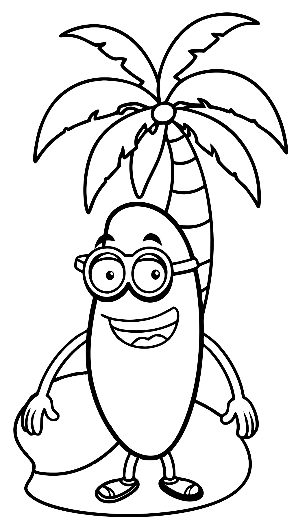 peely coloring page